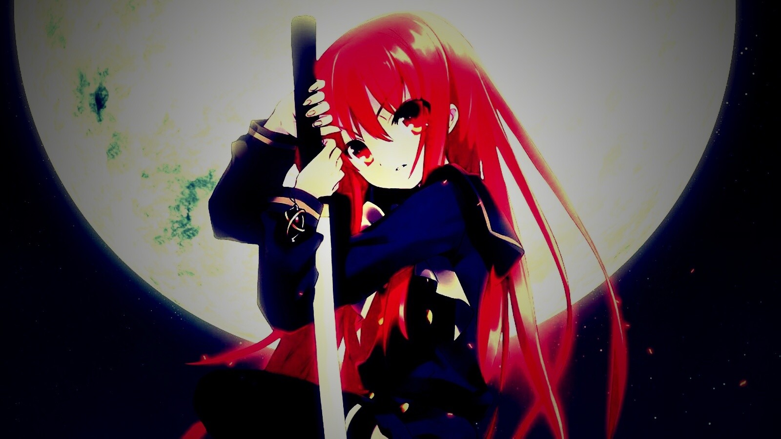 Девочка с катаной обои