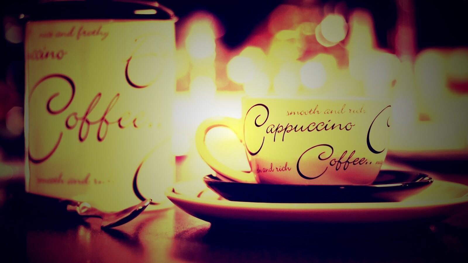 Чашечка капучино обои