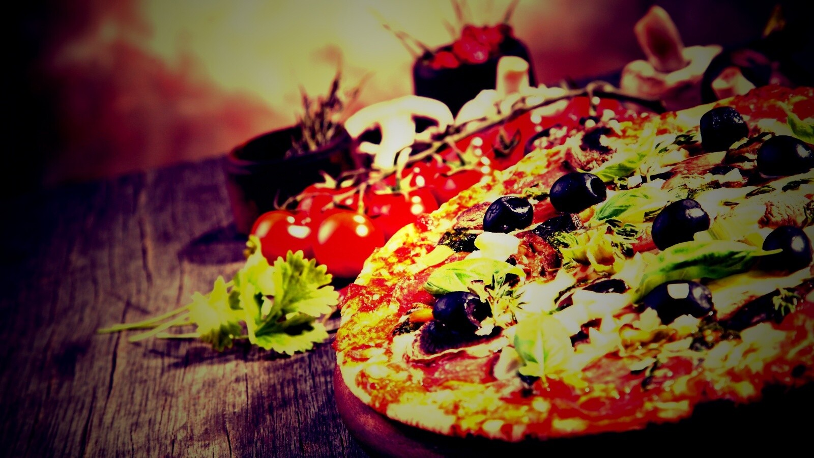 Аппетитная пицца обои