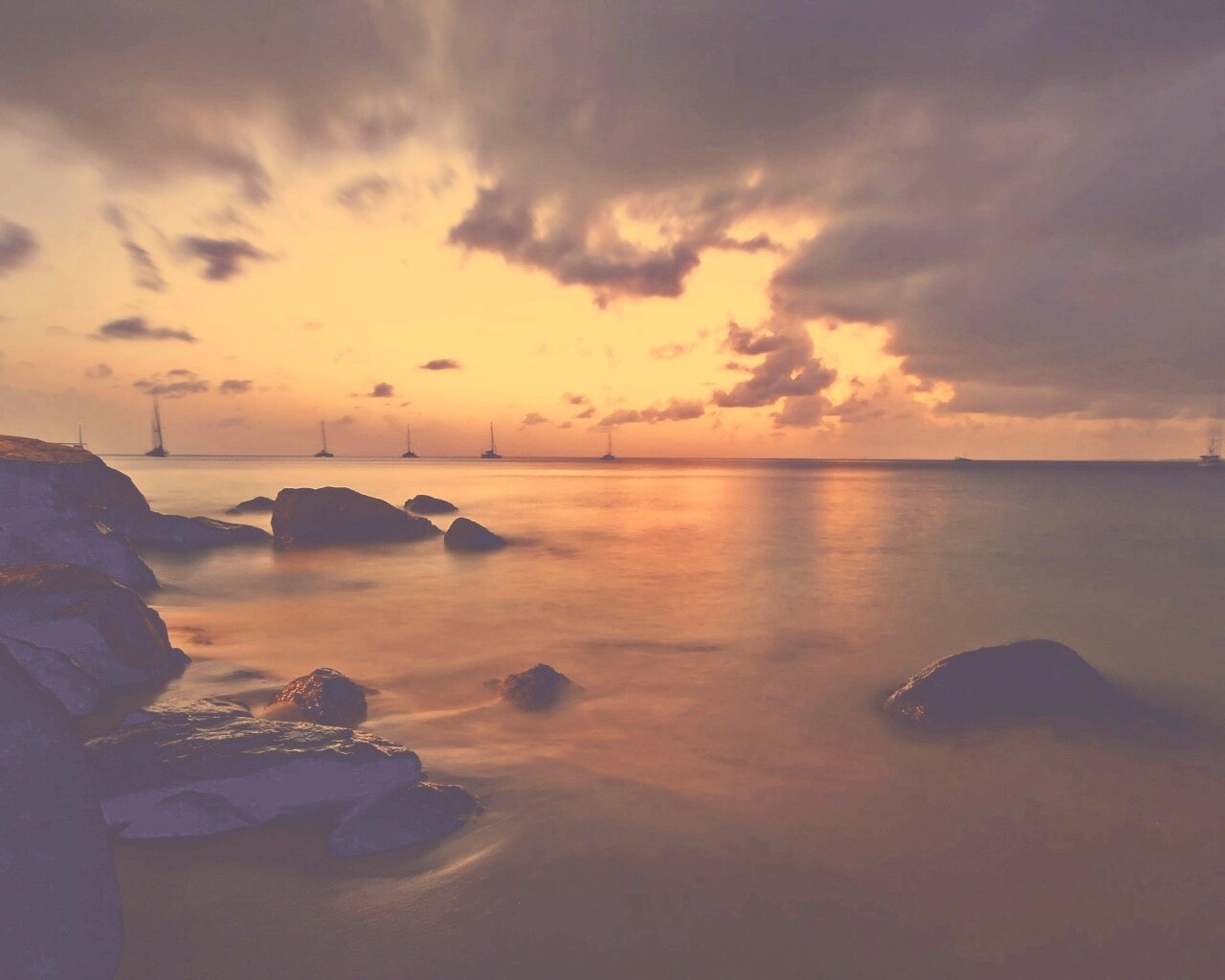 Кровавое море обои