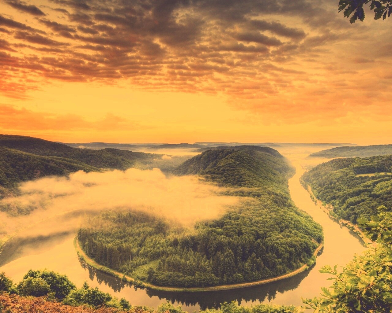 Кривая река обои