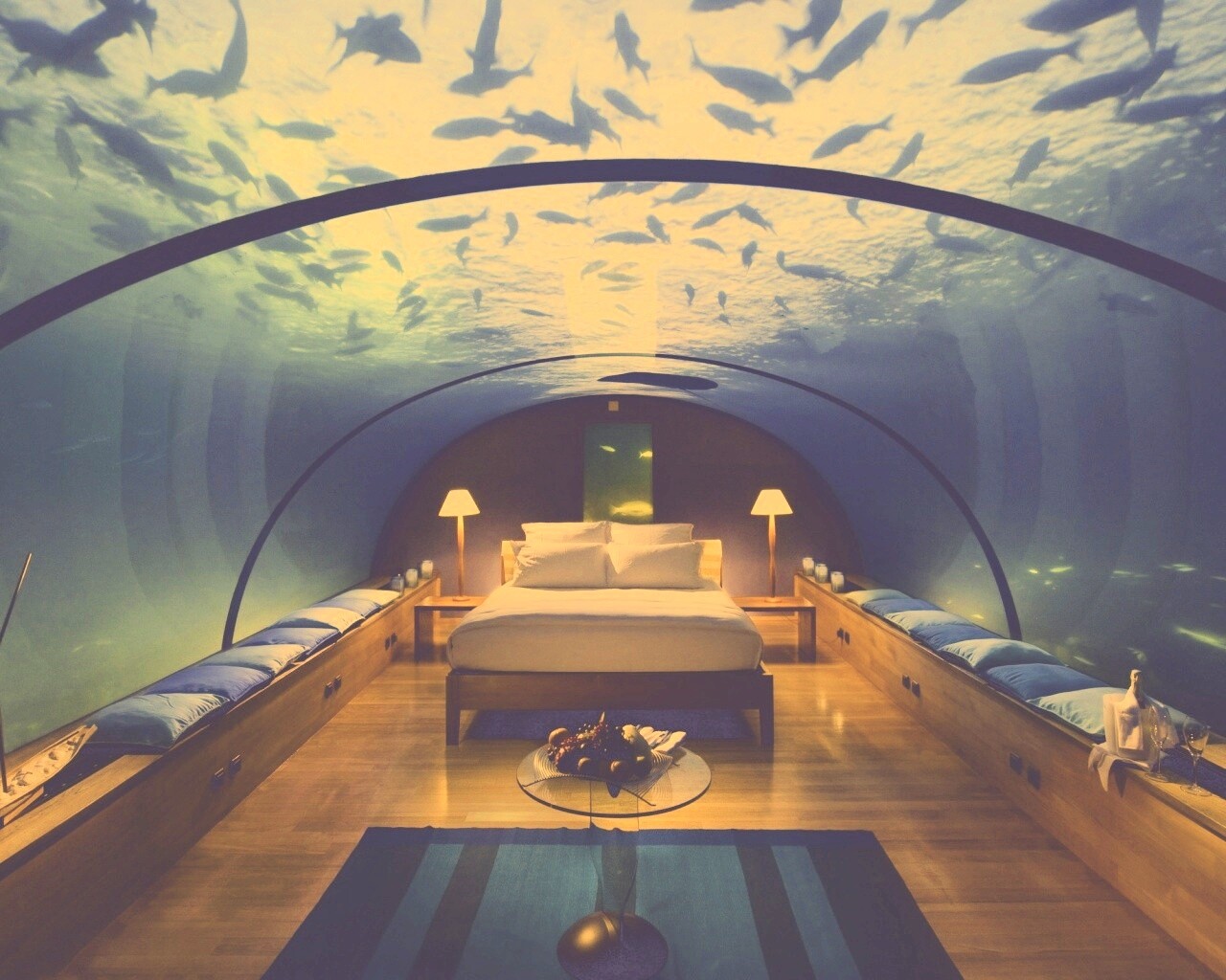 Подводные аппартаменты обои