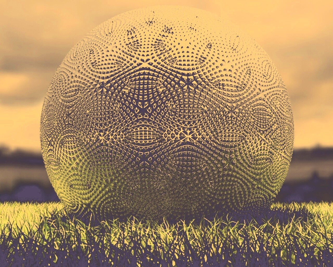 Металлический мяч для гольфа обои