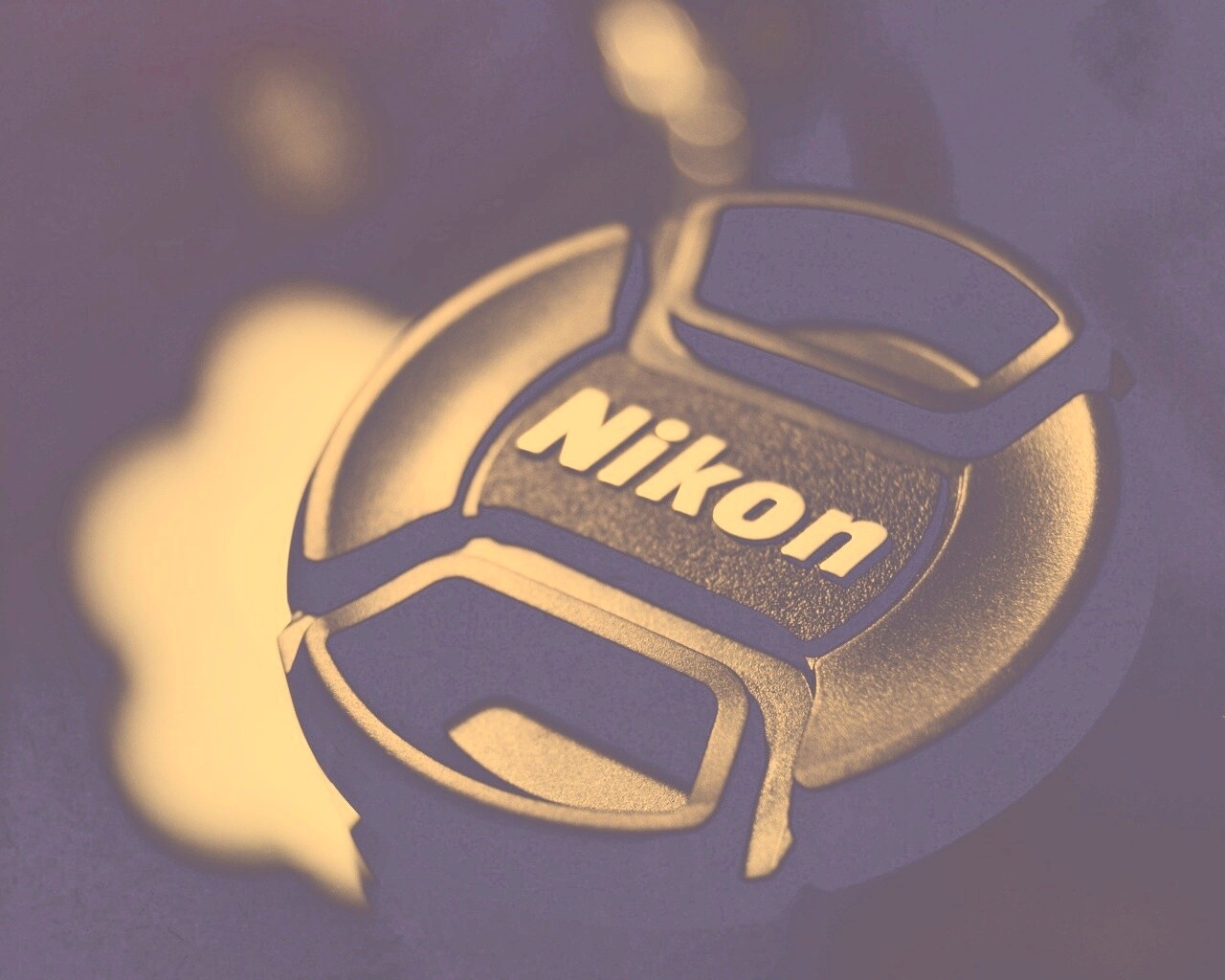 Крышечка от объектива Nikon обои