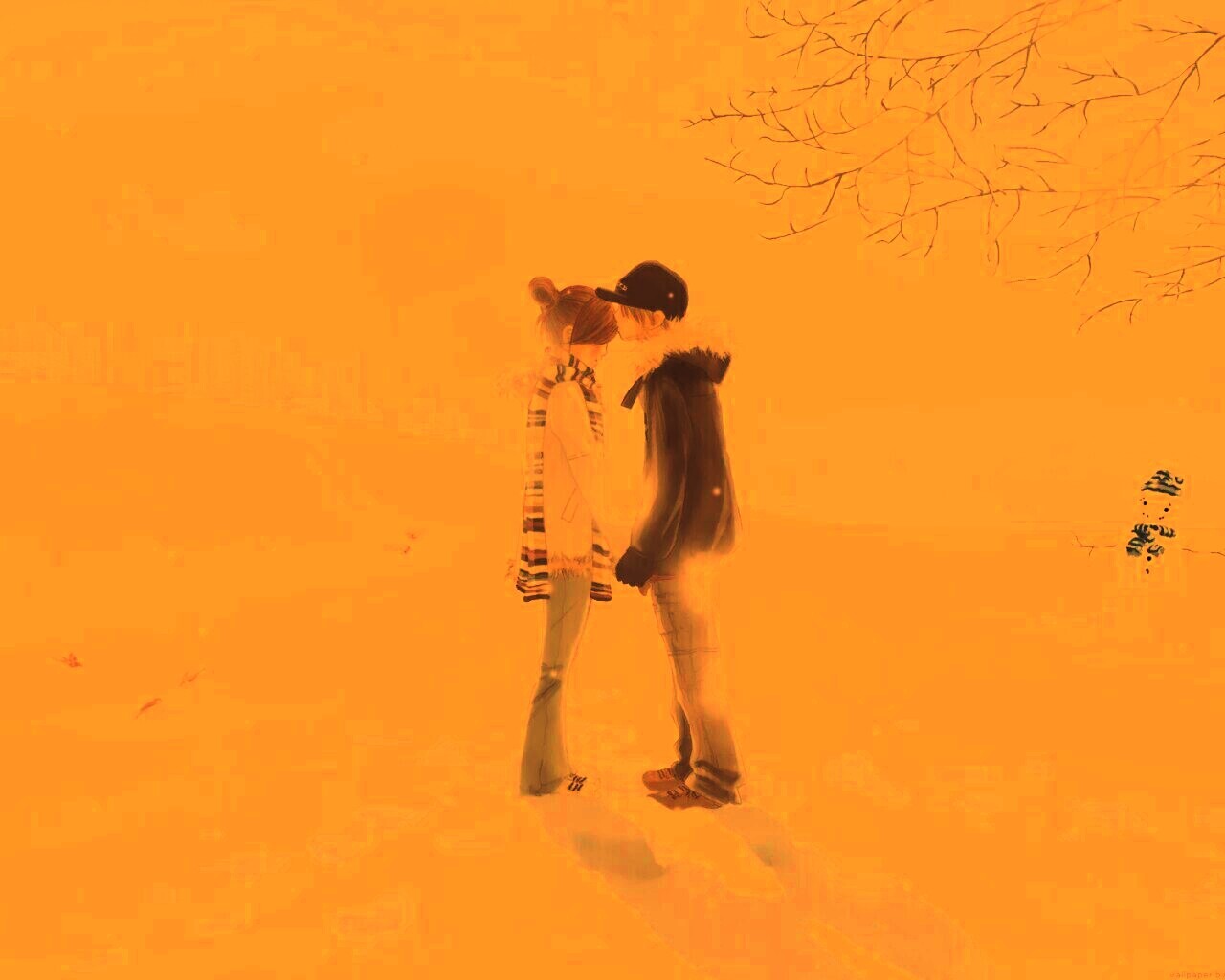 Влюбленная пара обои