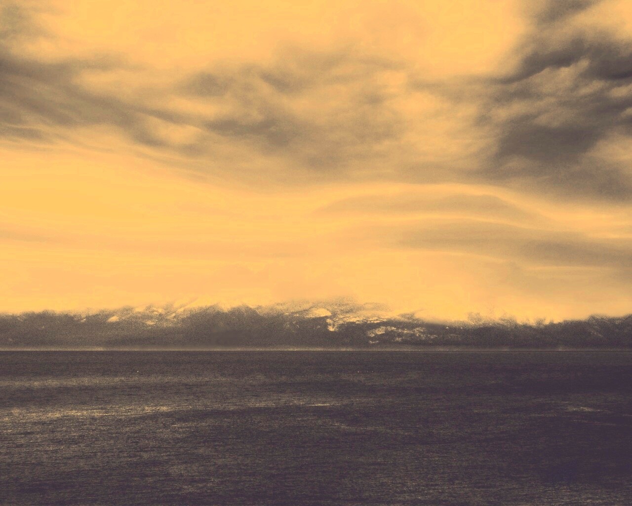 Горное побережье обои