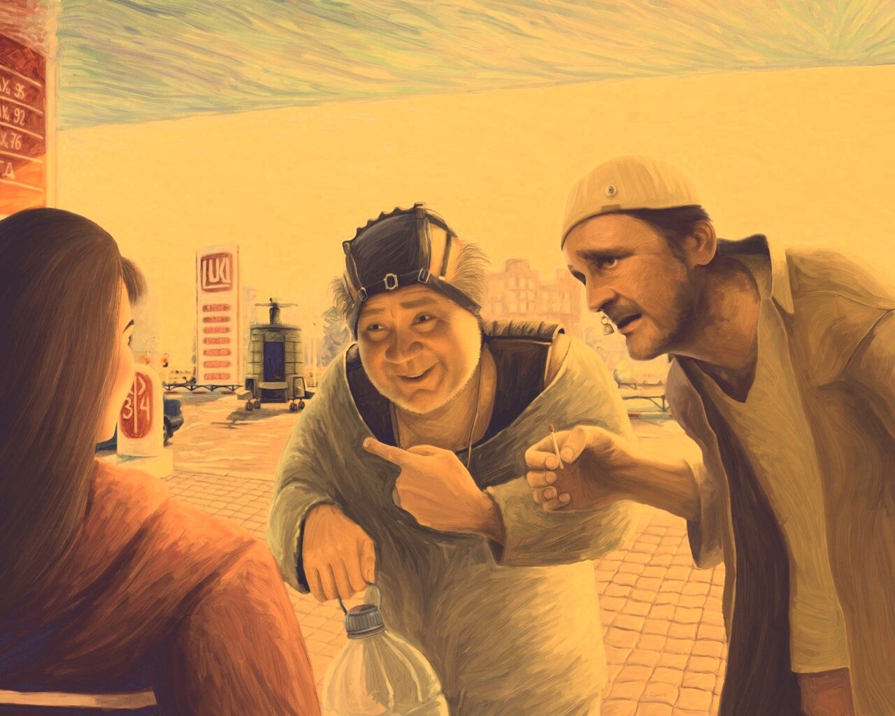 Арт пародия на Кин Дза Дзу обои