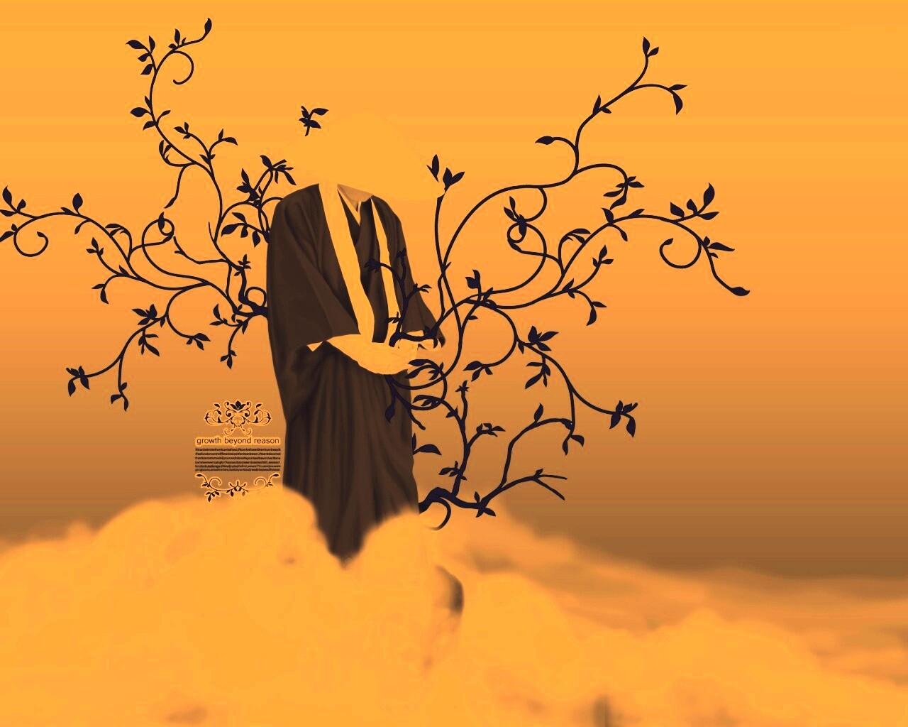 Молящийся монах обои