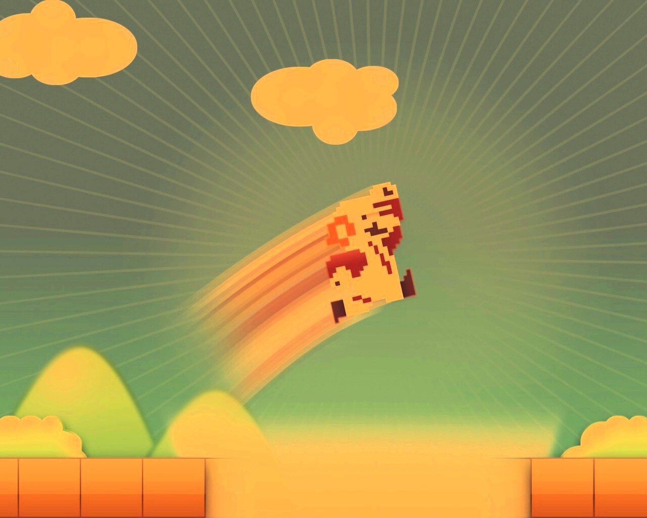 Прыжок Марио обои