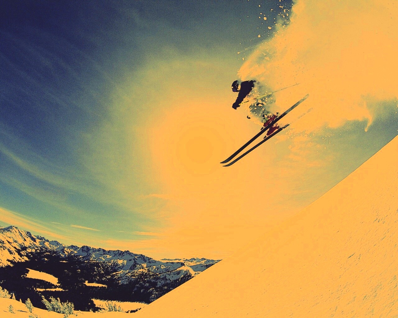 Горнолыжник обои