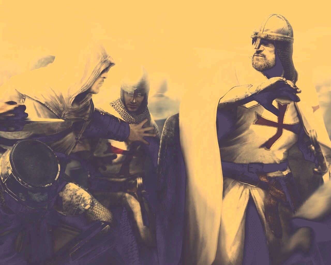 Ассасин убивает томплиера обои