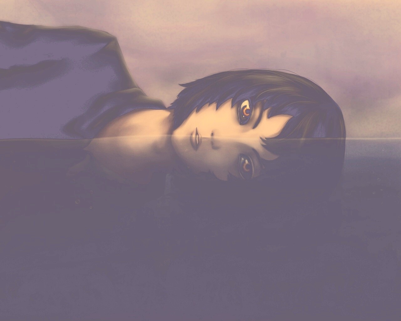 Девочка в воде обои