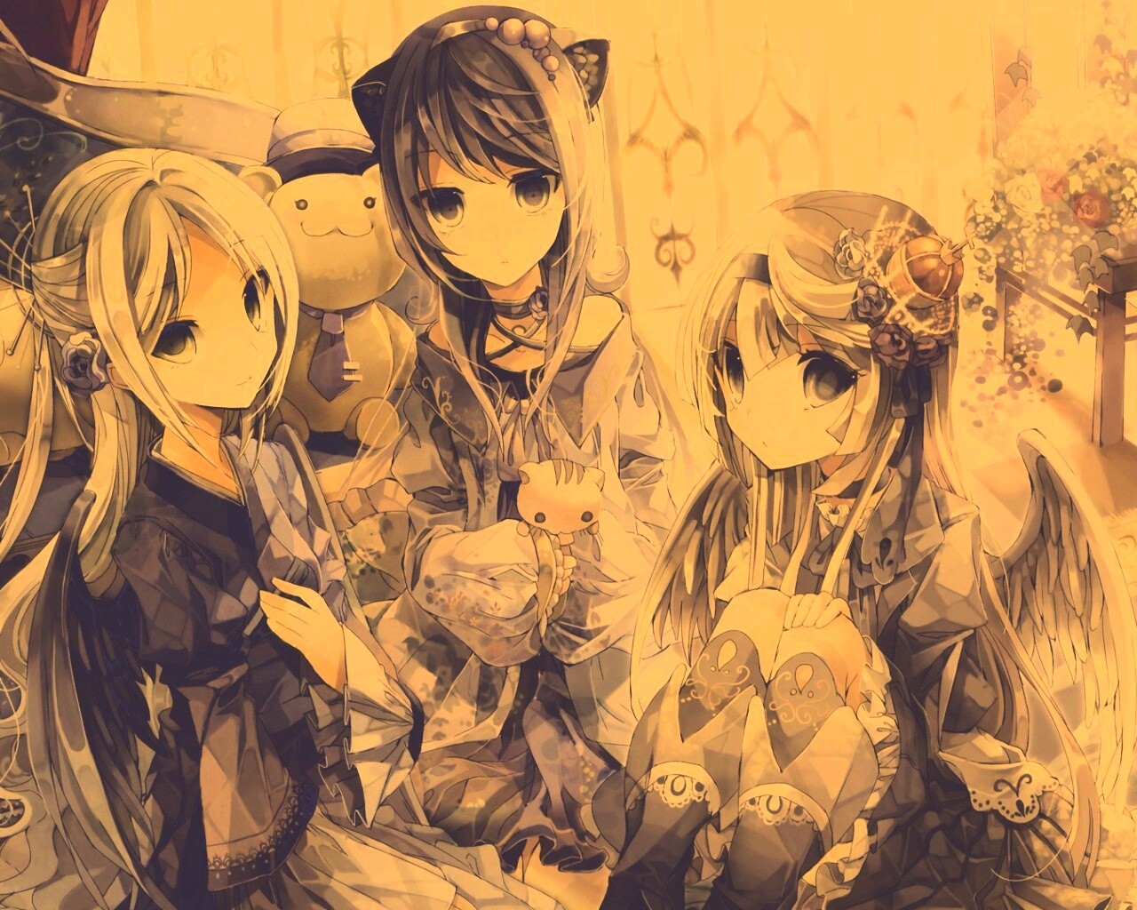 Три лоли обои