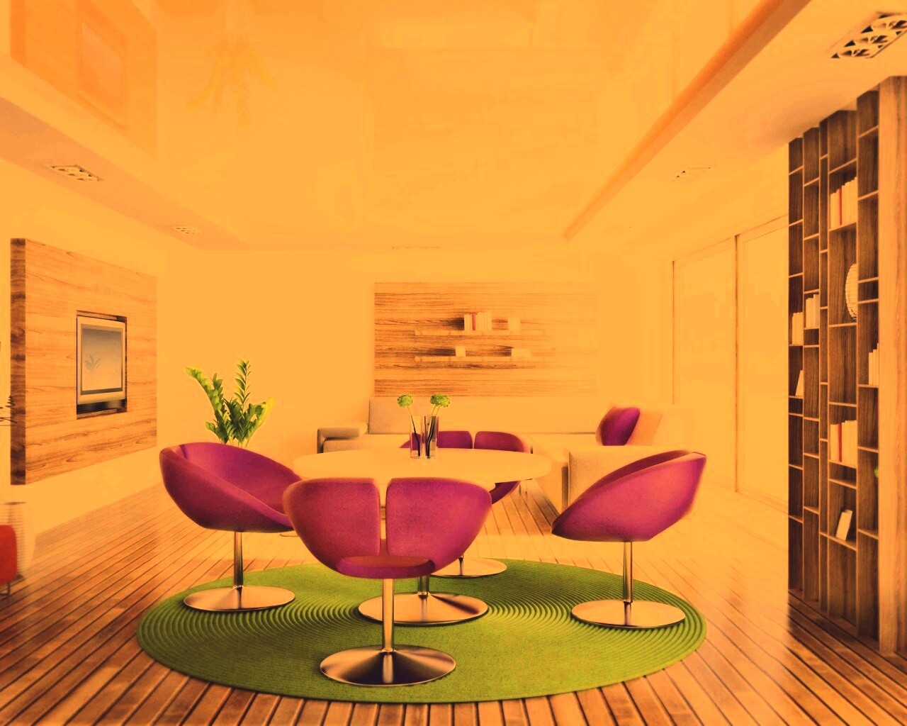 Дизайн гостиной обои