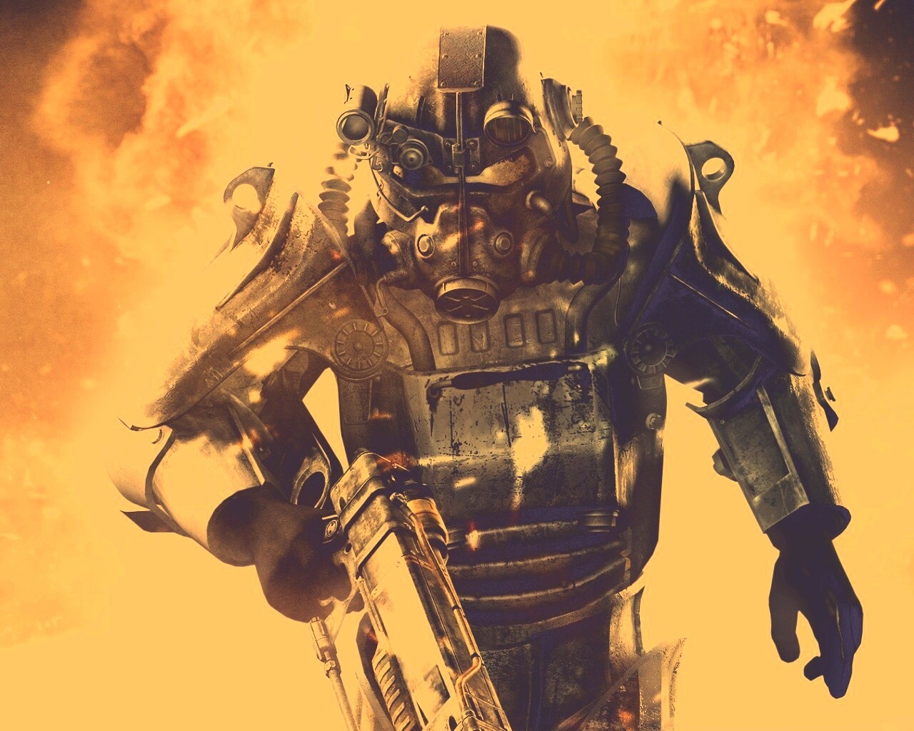 Солдат Братства Стали обои