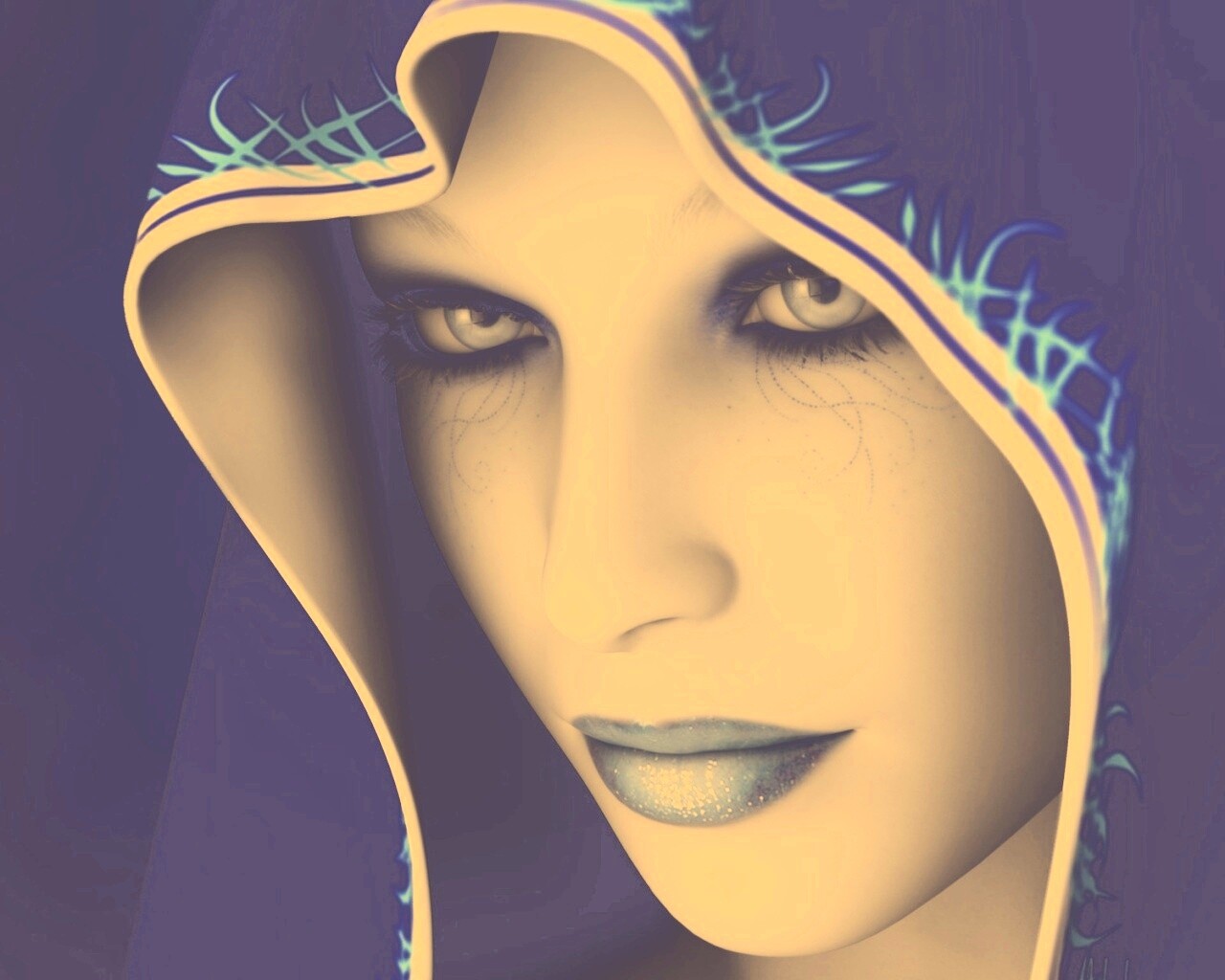 Магичка в капюшоне обои