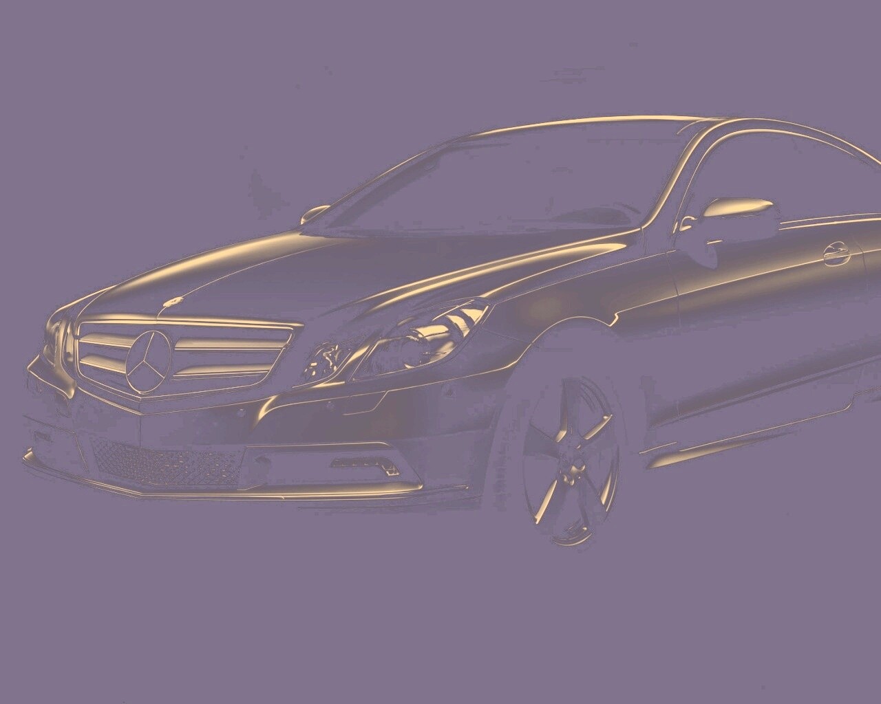 Черный Мерседес обои