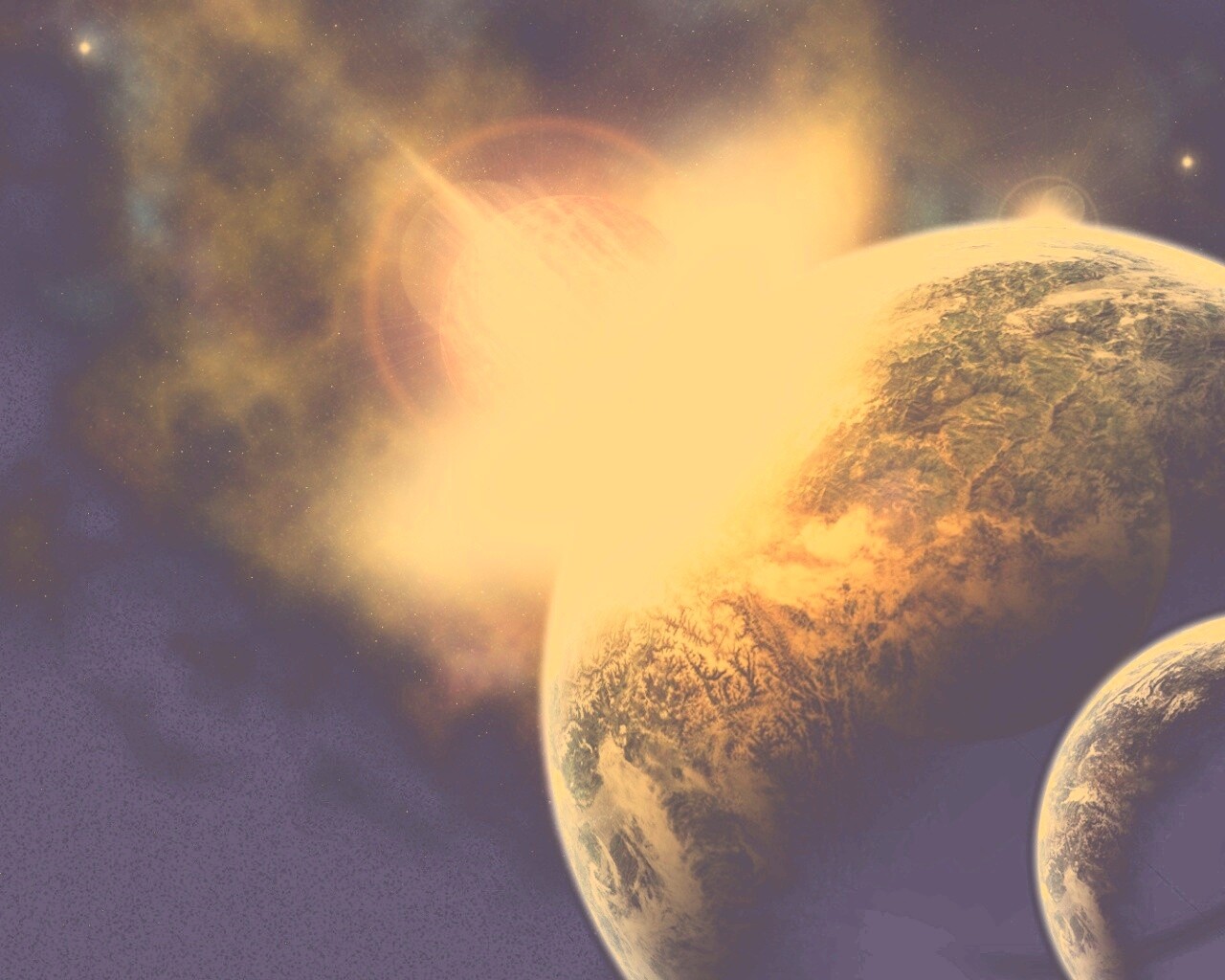 Восход за горизонтом обои