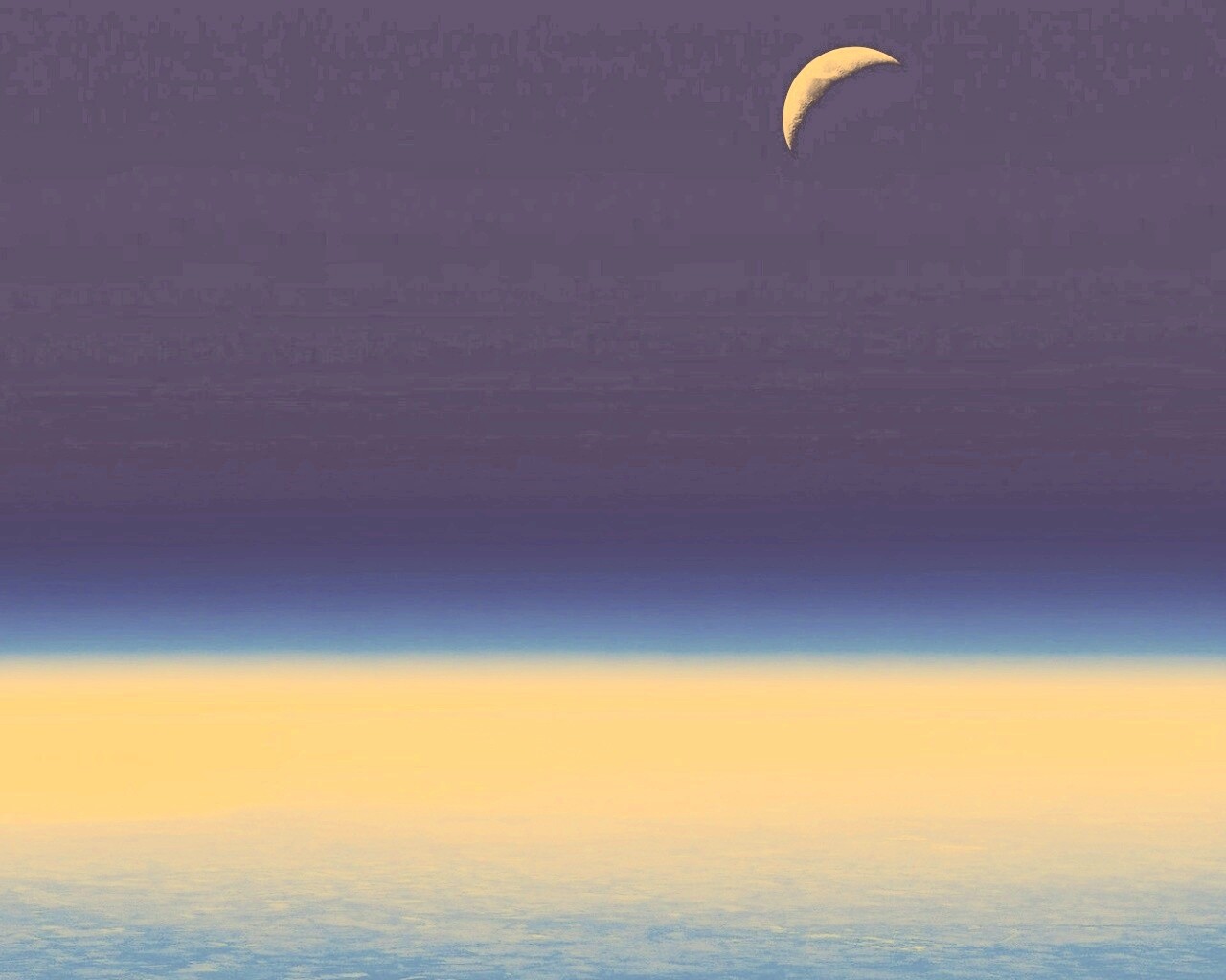 Луна над горизонтом обои