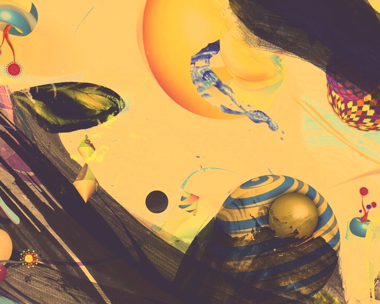 Абстракция из игрушек обои