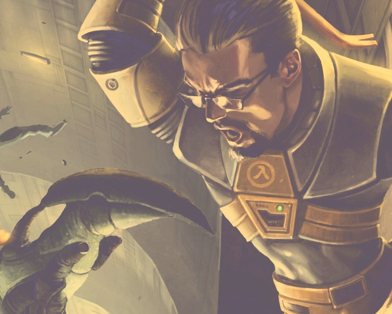 Рисованный Гордон Фримен обои