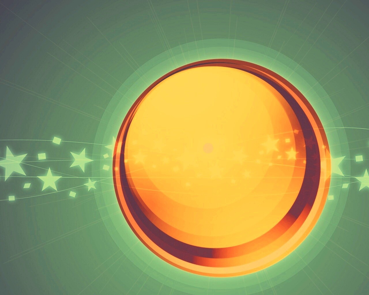 Большой красно-желтый круг обои