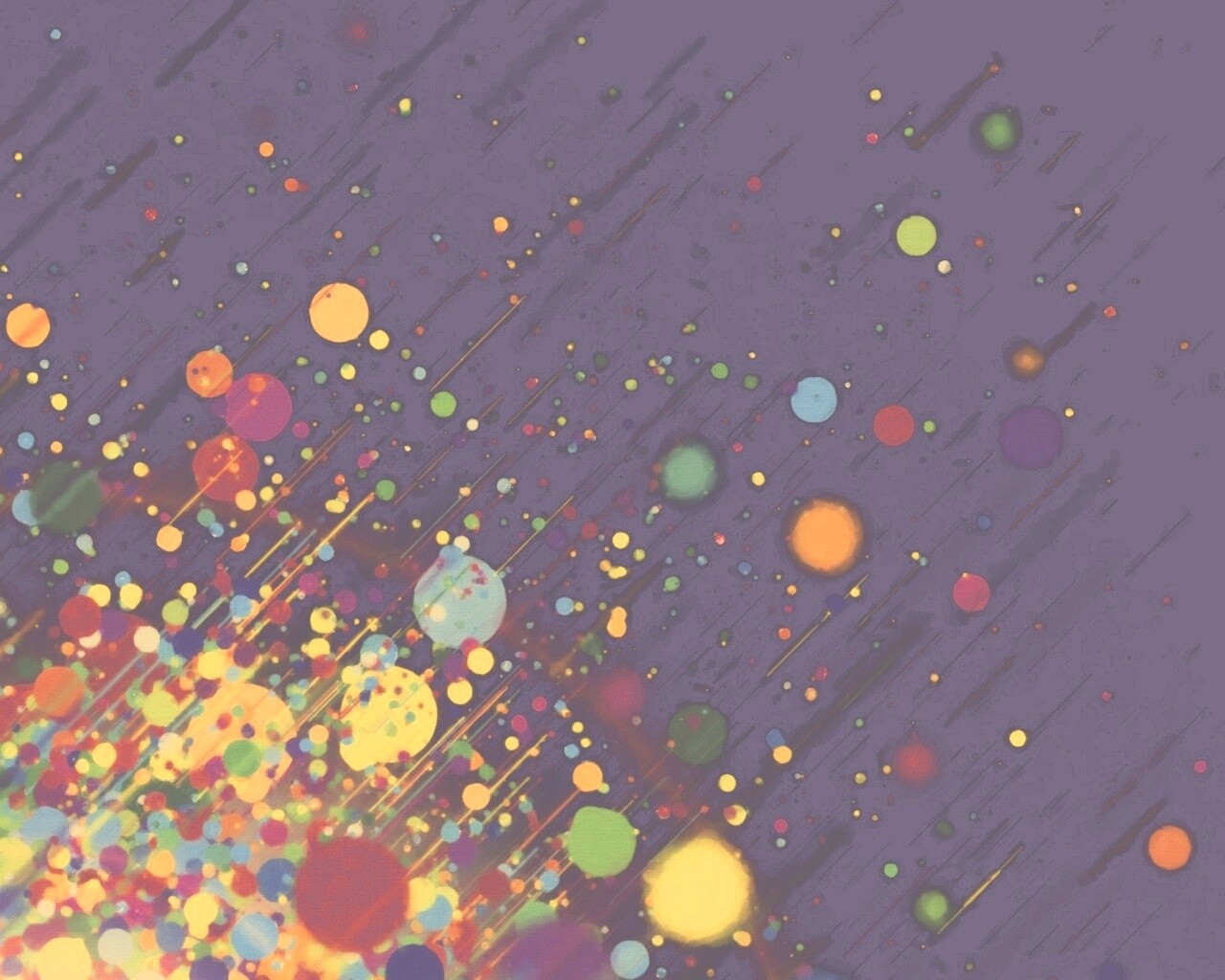 Полёт разноцветных кругов обои