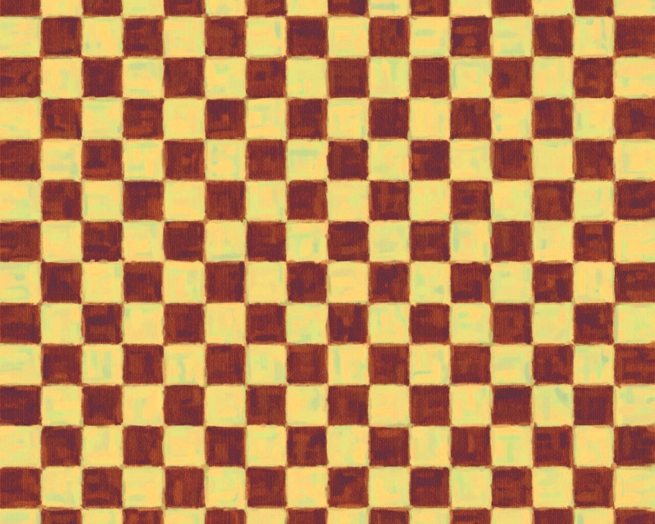 Рисованные красно-голубые клетки обои