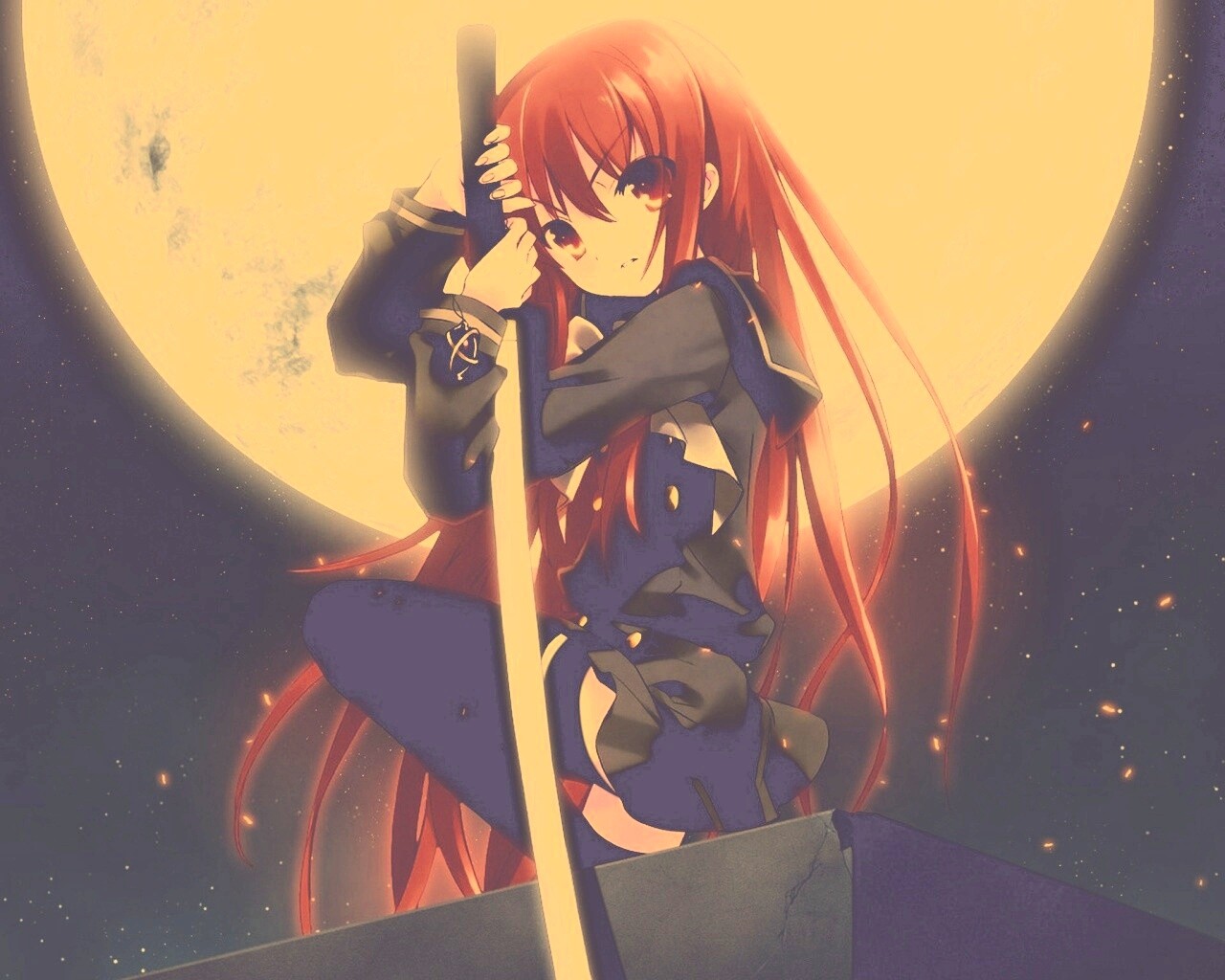 Девочка с катаной обои