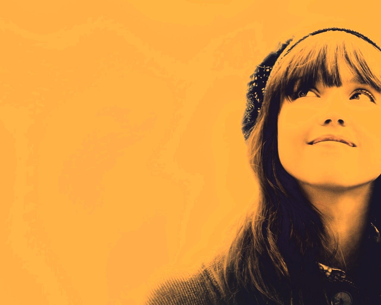 Счастливый взгляд обои