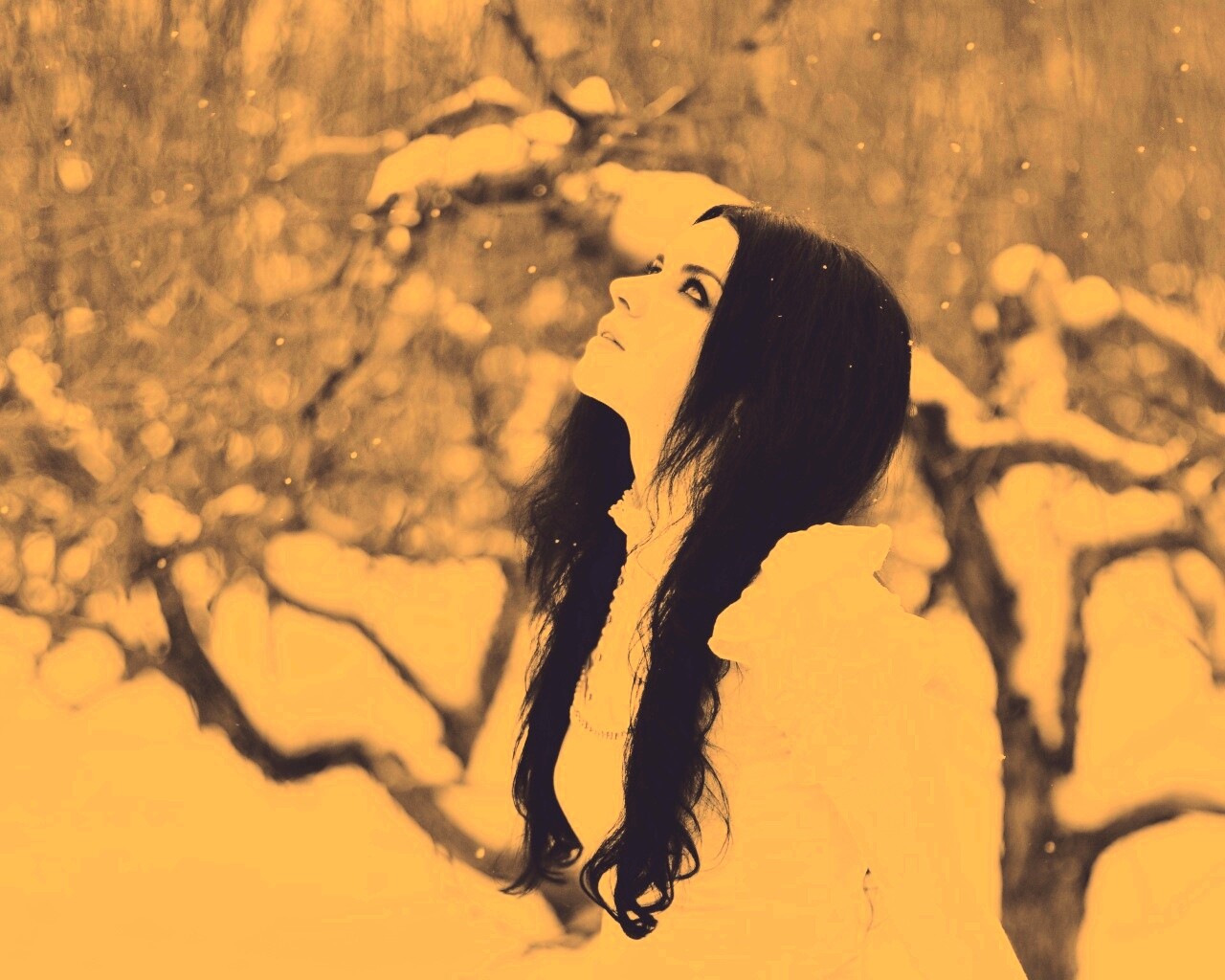 Белоснежная леди обои