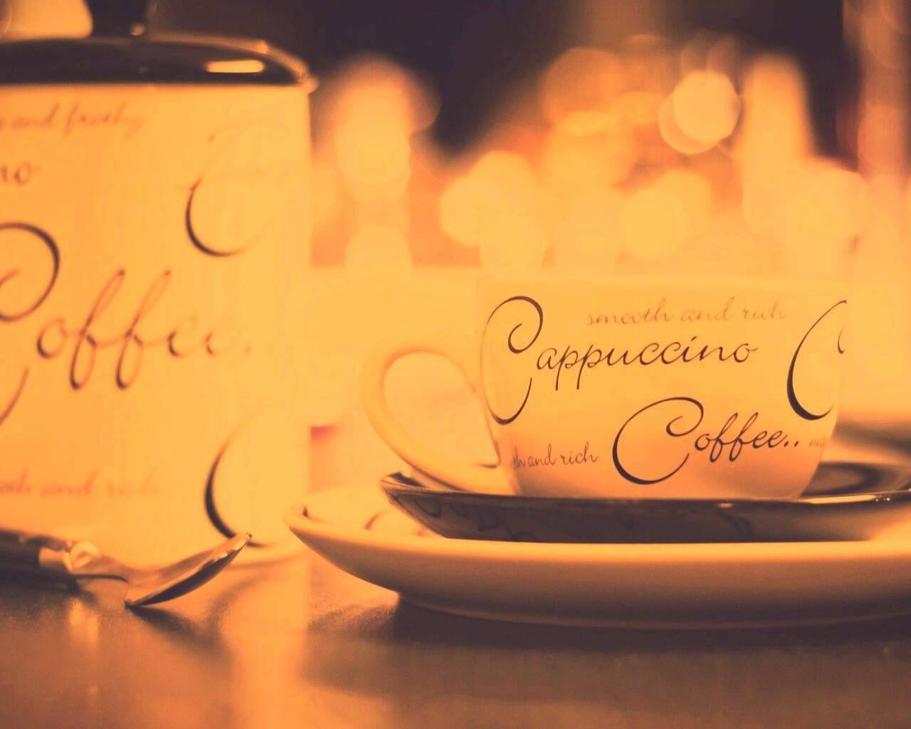 Чашечка капучино обои