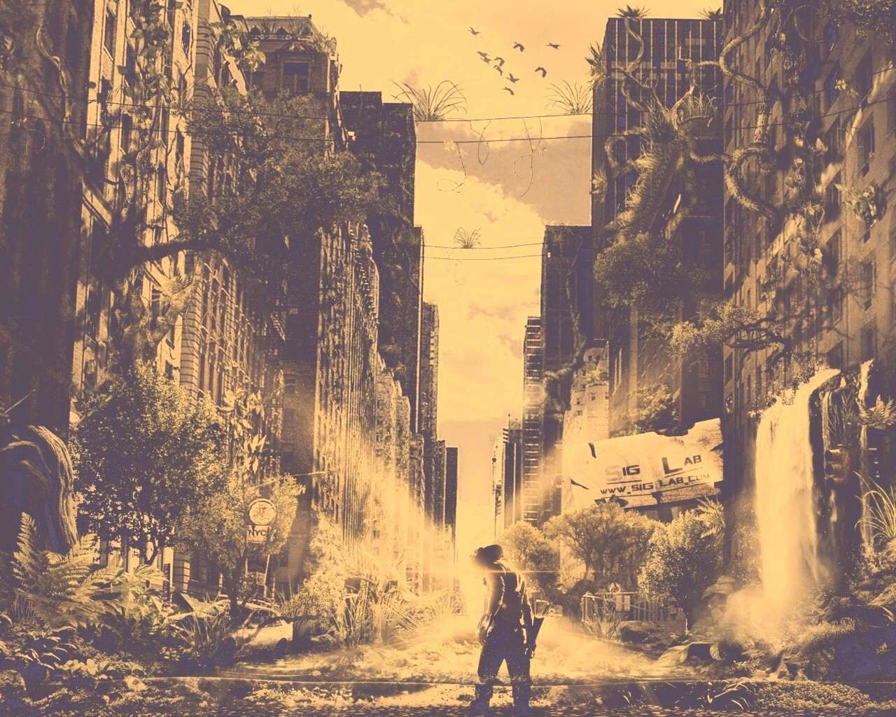 Постапокалиптический мир обои