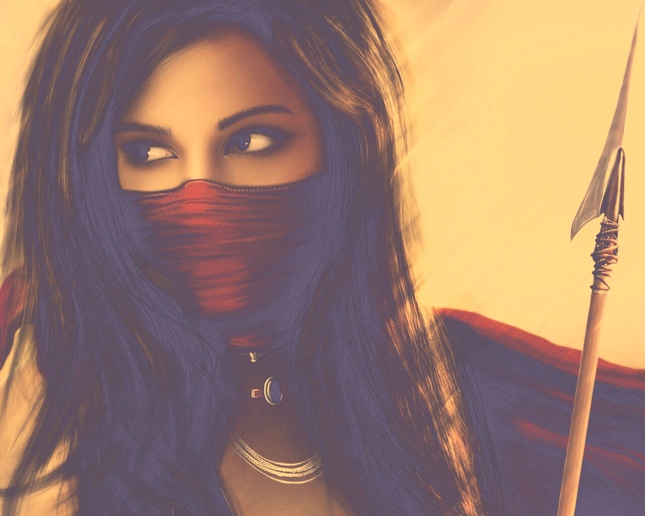 Девушка - ассасин обои