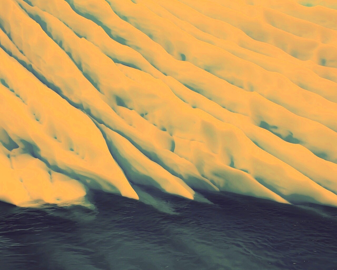 Борозды во льду обои