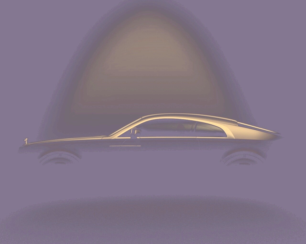 Силуэт Rolls Roys обои