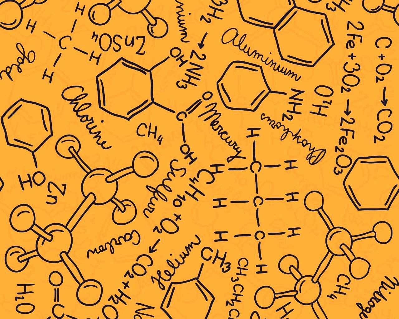 Химические формулы обои