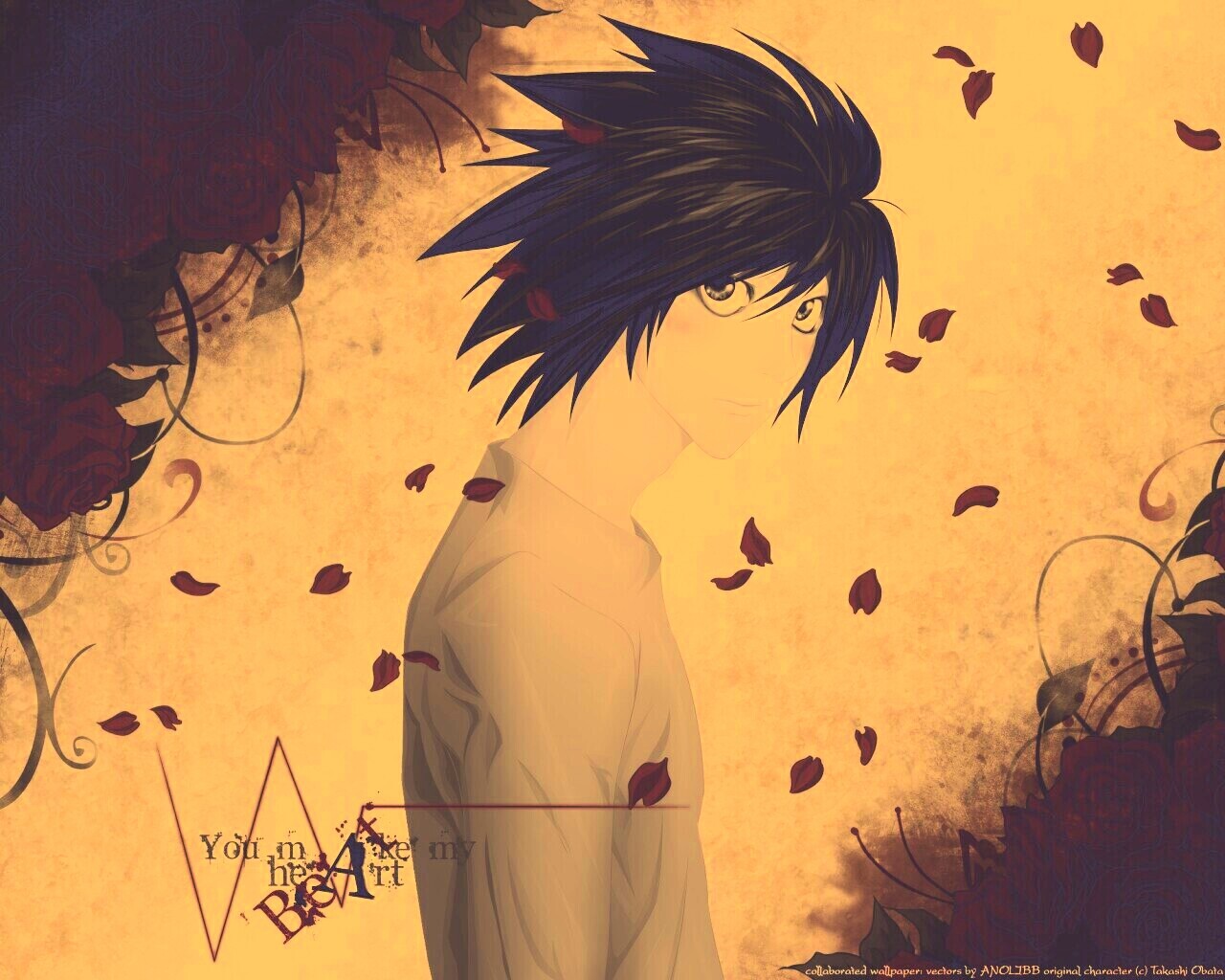 Тетрадь смерти, фанарт обои