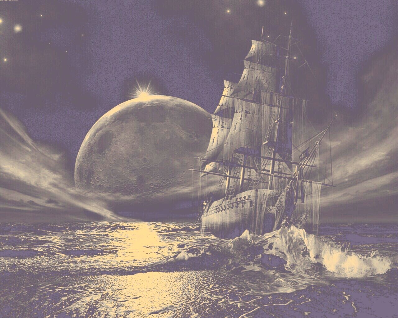 Корабль призрак обои