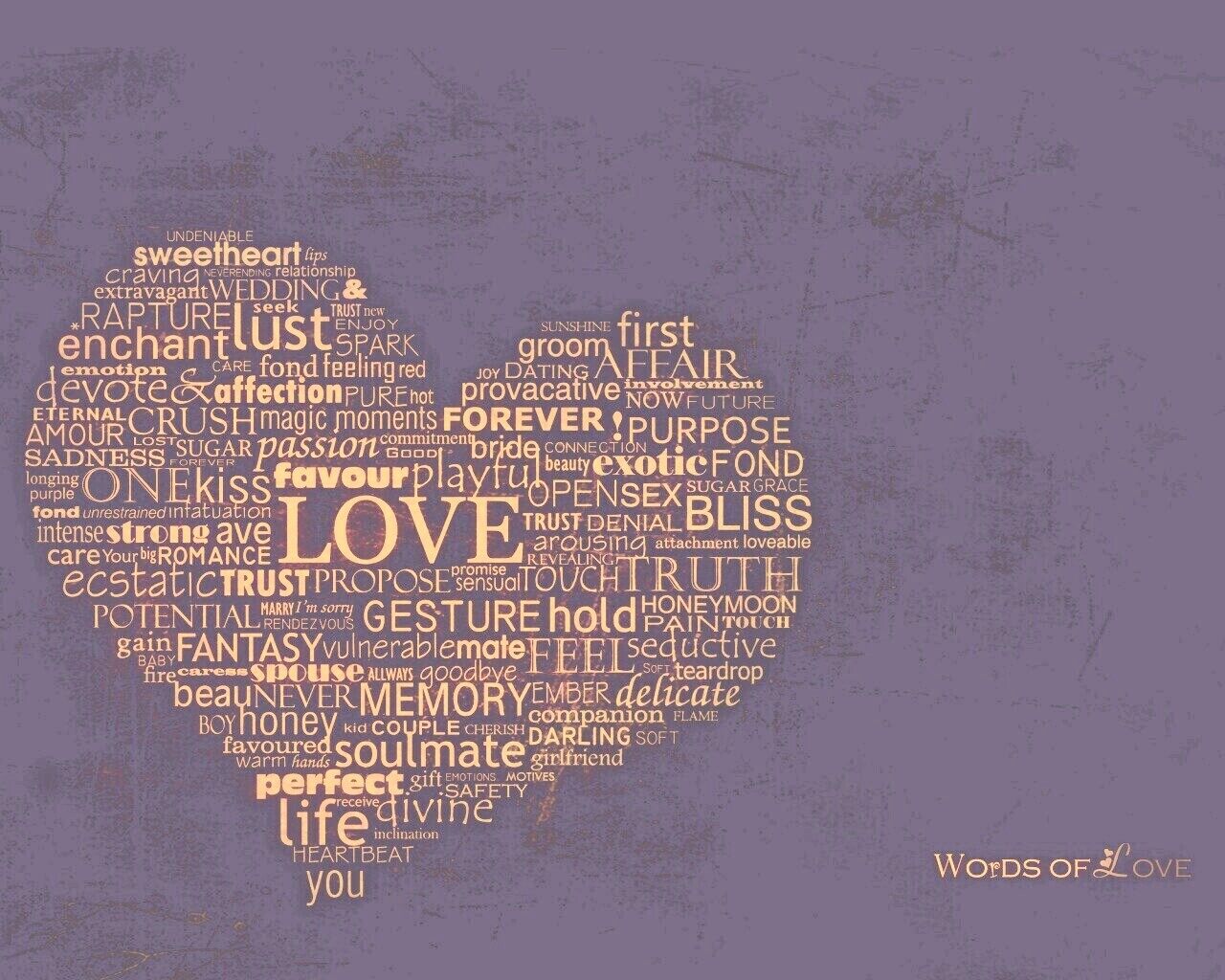 Слова любви обои