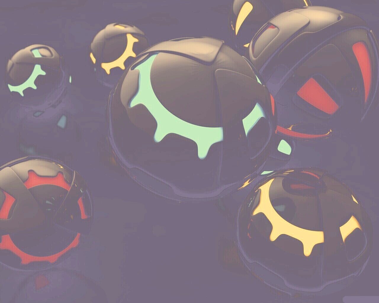 Трёхмерные шары обои