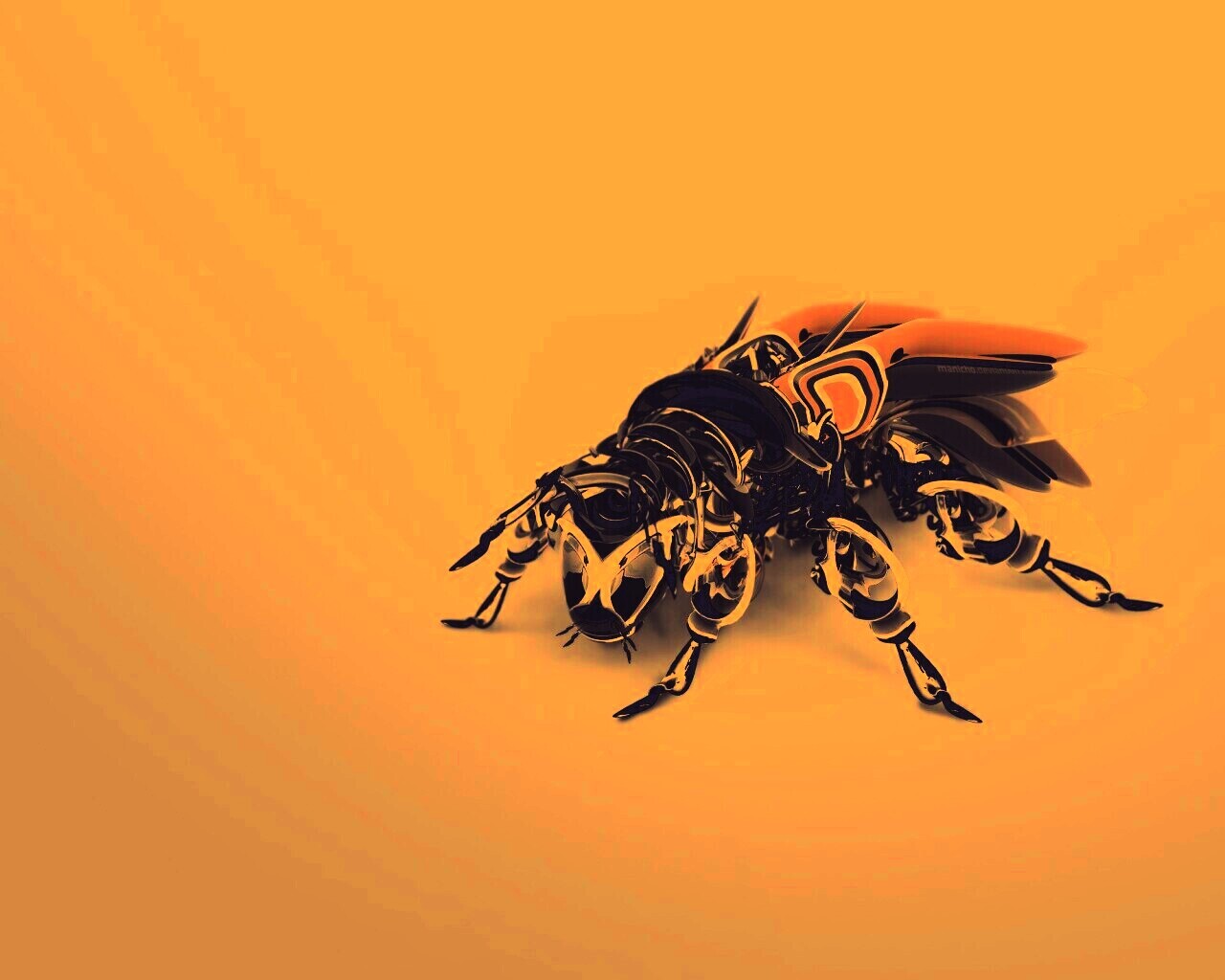 Кибер муха обои