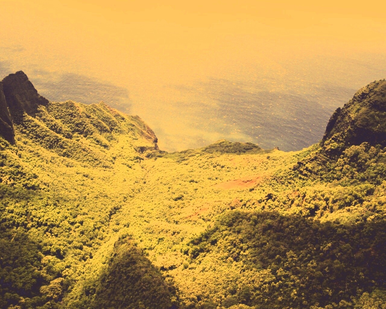 Горный пейзаж обои