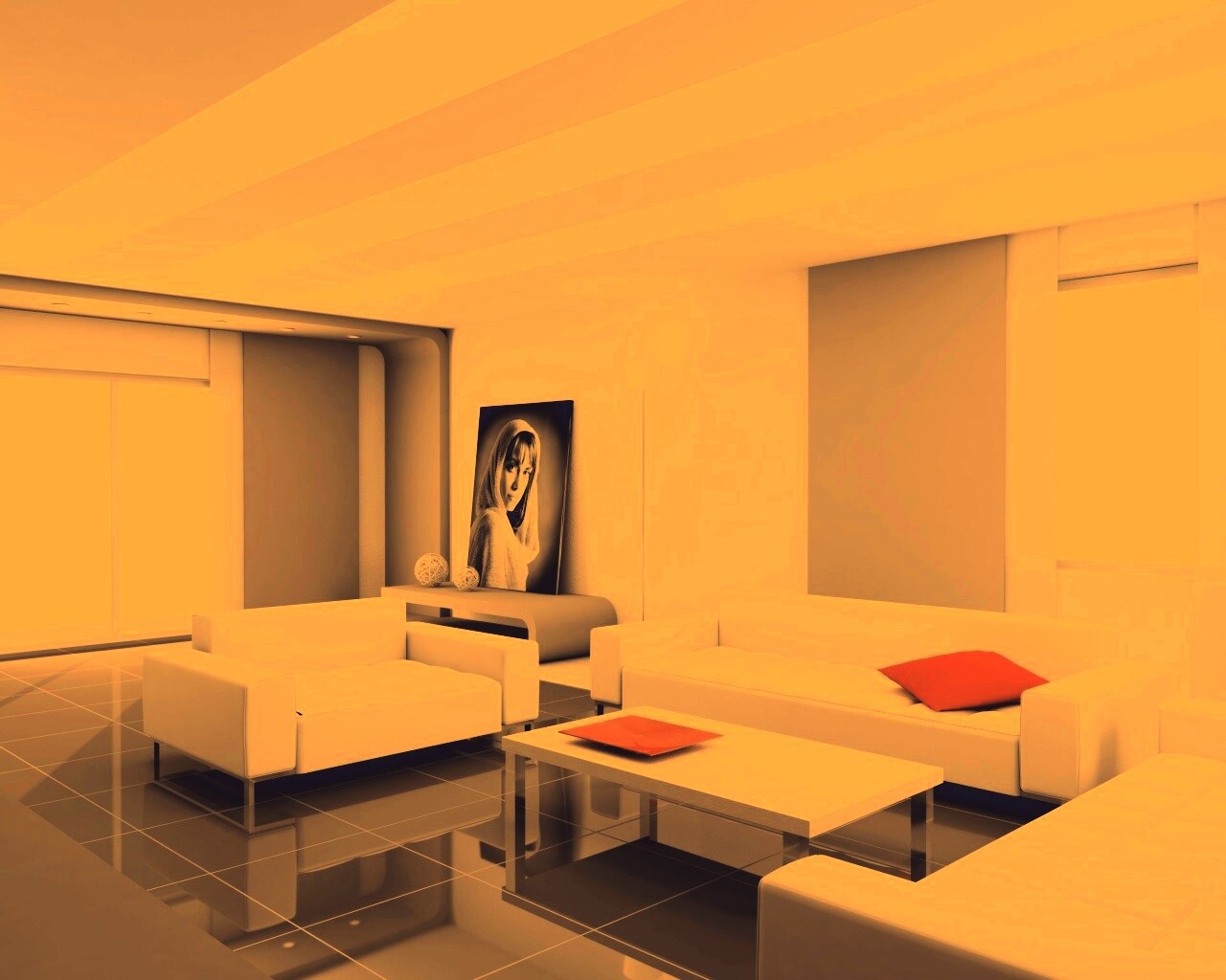 Белая гостинная обои