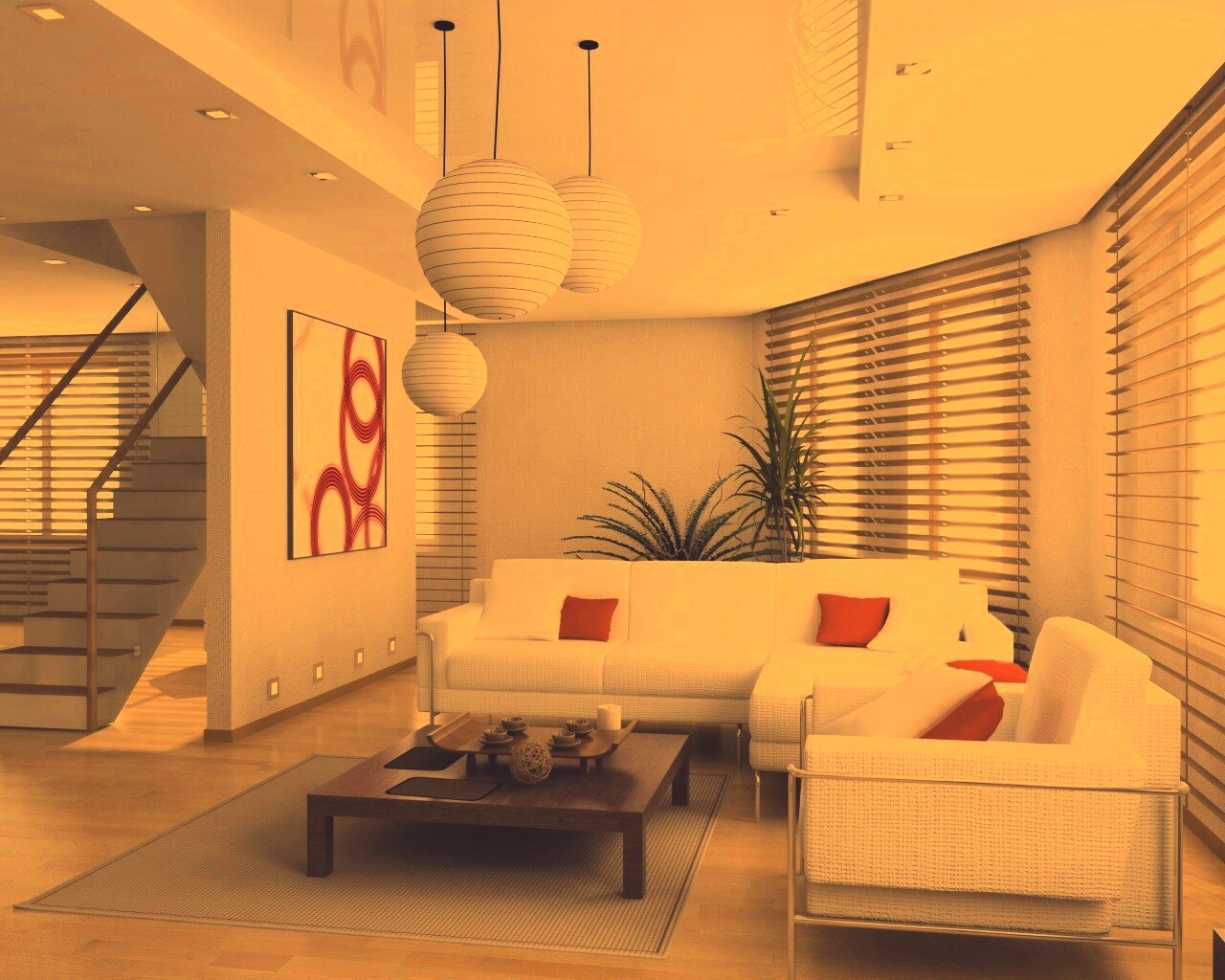 Китайская гостинная обои