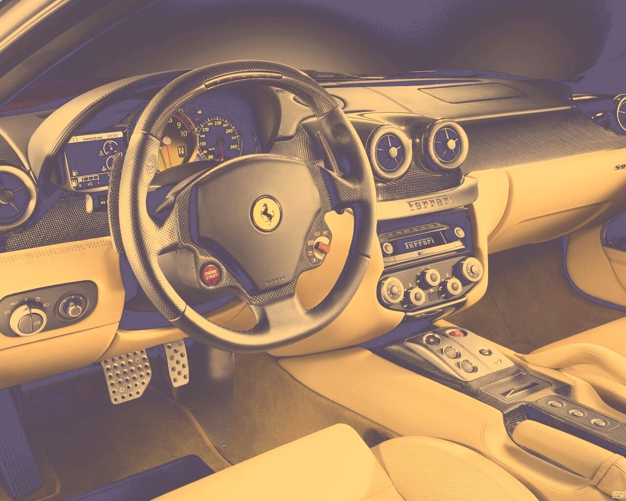 Салон феррари обои