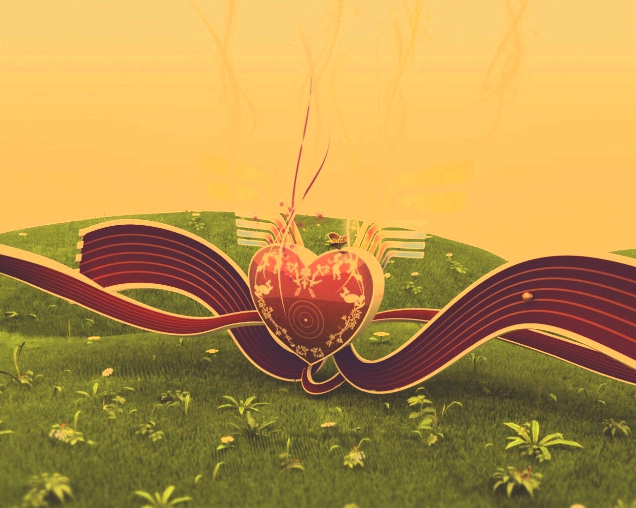 Валентинка обои