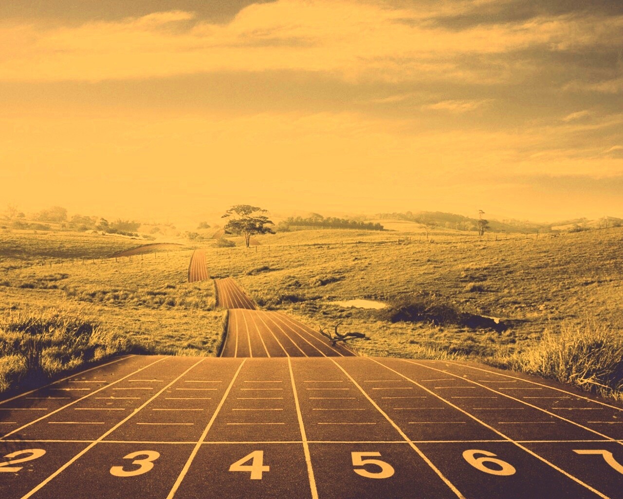 Бесконечная беговая дорожка обои