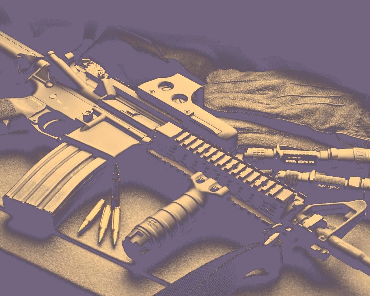 Черный автомат обои