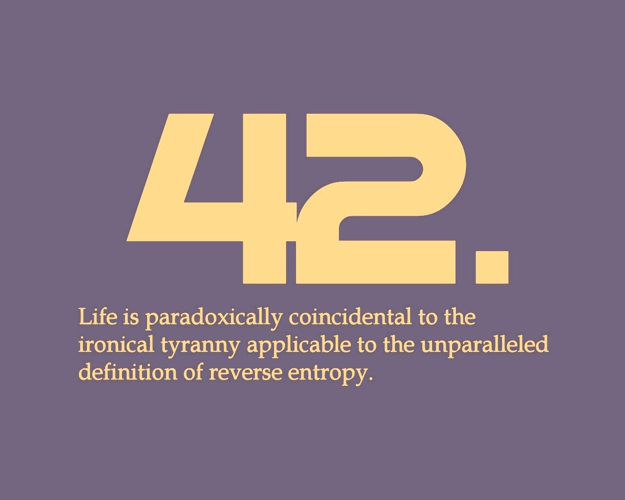 Ответ жизни, вселенной и вообще обои